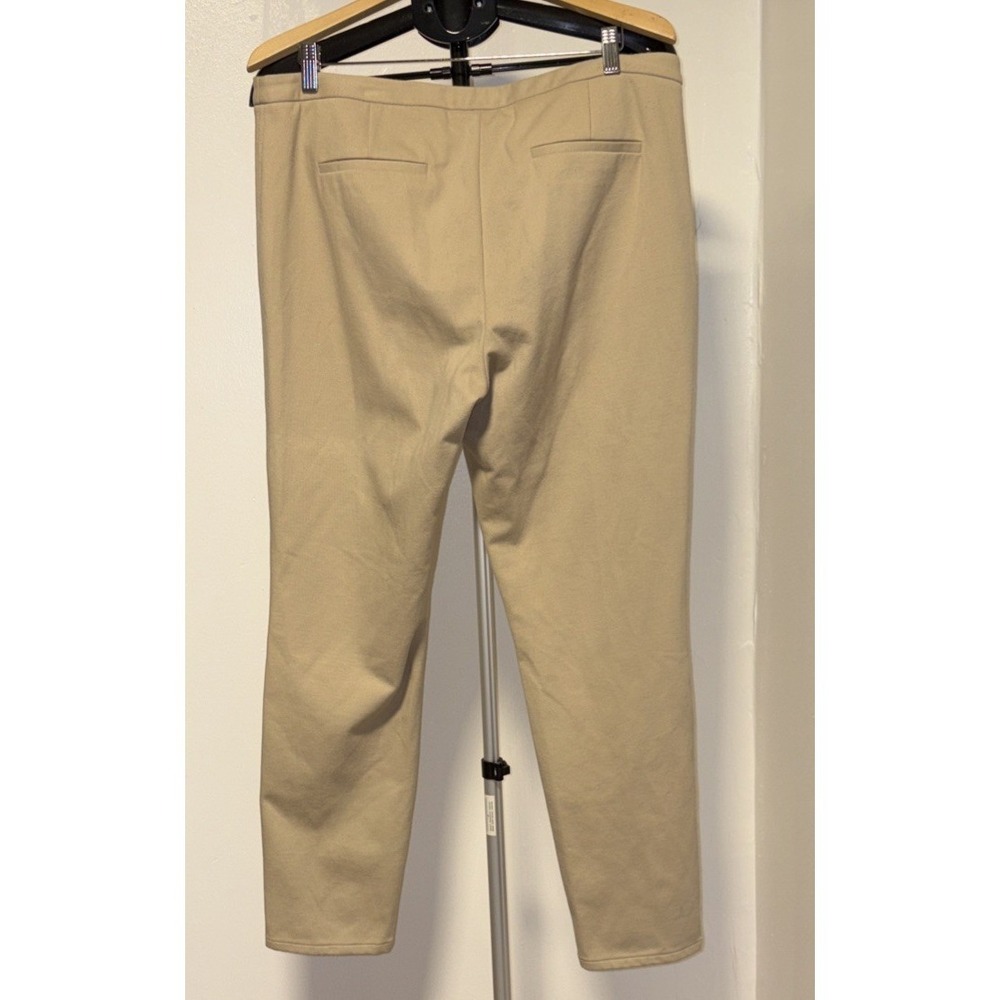 Talbots Pants Beige Trousers Dalton Equestrian Slim Leg Stretch Womens Size 14 - Picture 6 of 7